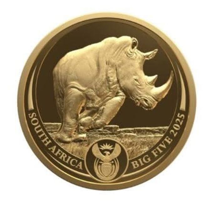📯 Novinka pro sběratele a milovníky africké fauny! Zlatá mince 1 oz Nosorožec ze série Big Five III (2025) od renomované...